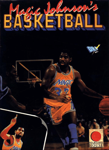 Magic Johnson's Basketball box art for ZX Spectrum